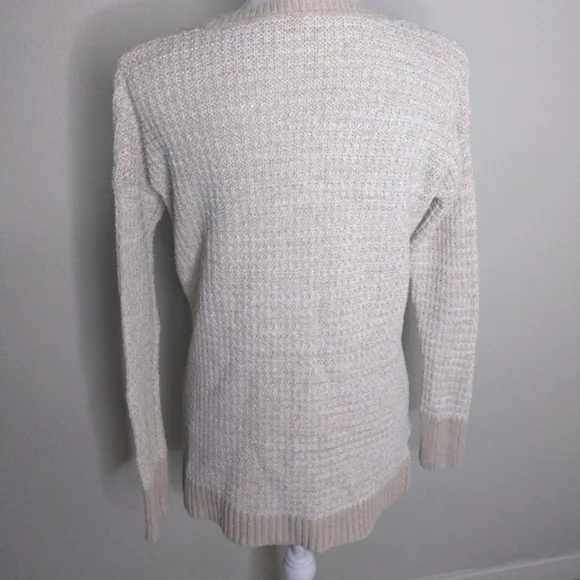 Victoria’s Secret Scoop Neck Neutral Pullover Sweater Oatmeal Beige XS - Picture 4 of 7